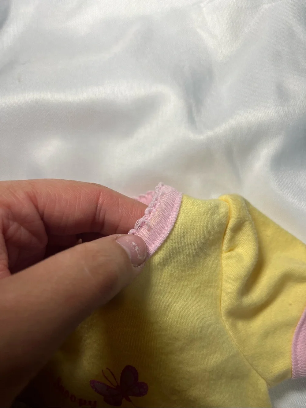 Vintage Baby Snoopy Woodstock Pink Yellow Preemie Bodysuit Rare Infant Outfit